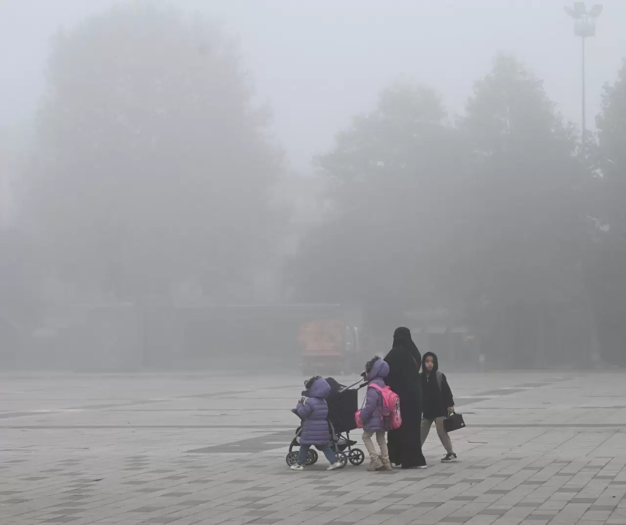 Düzce’de sabah sisleri hayatı zora soktu 4