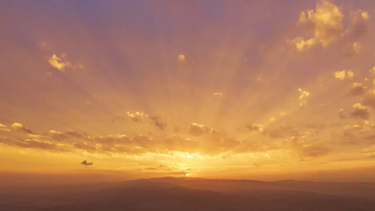 Kırıkkale'de gün batımı renk cümbüşü oluşturdu 1