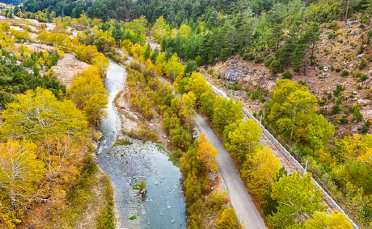 Belemedik Tabiat Parkı sonbaharın renklerine büründü 2