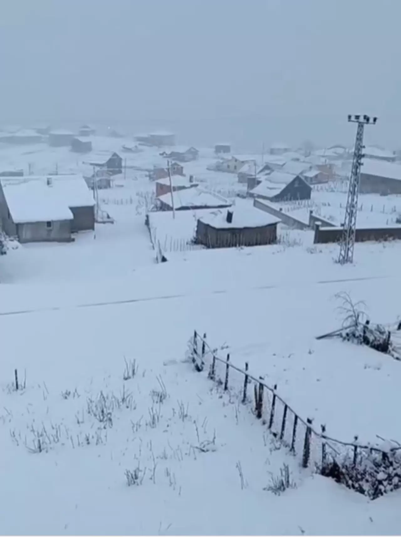 Giresun yaylaları beyaza büründü 3