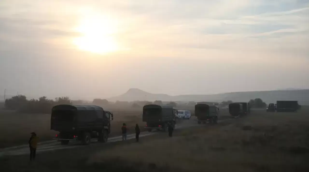 Düşen C-130 tipi kargo uçağından ilk görüntüler geldi 5