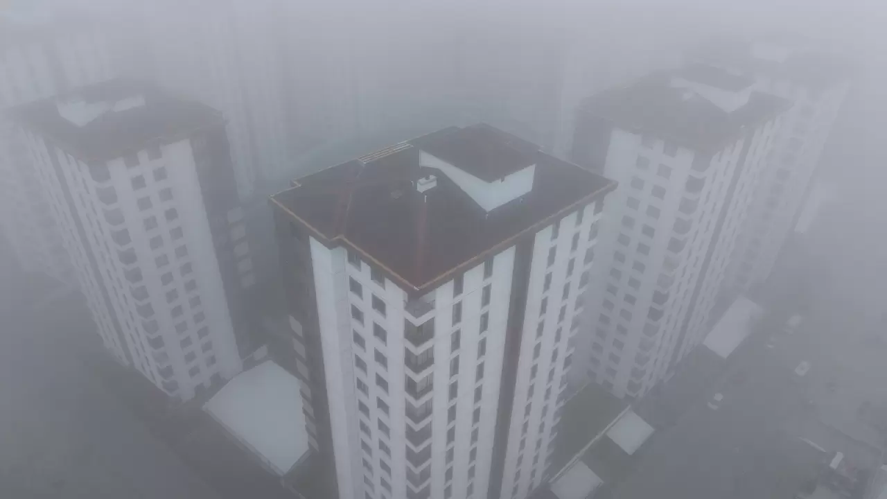 Şehir 200 metre yükseklikten neredeyse kayboldu 5