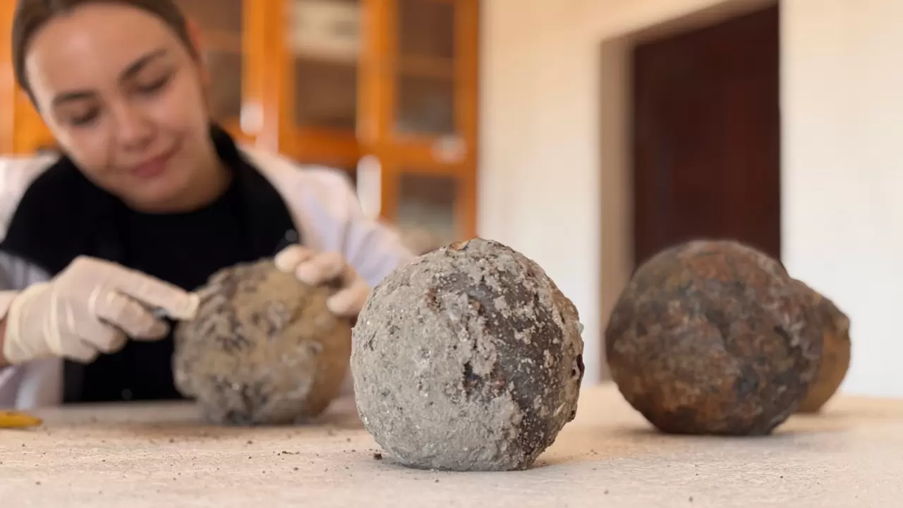 Konya'da Selçuklu kalesinin topuzları gün yüzüne çıkarıldı 1