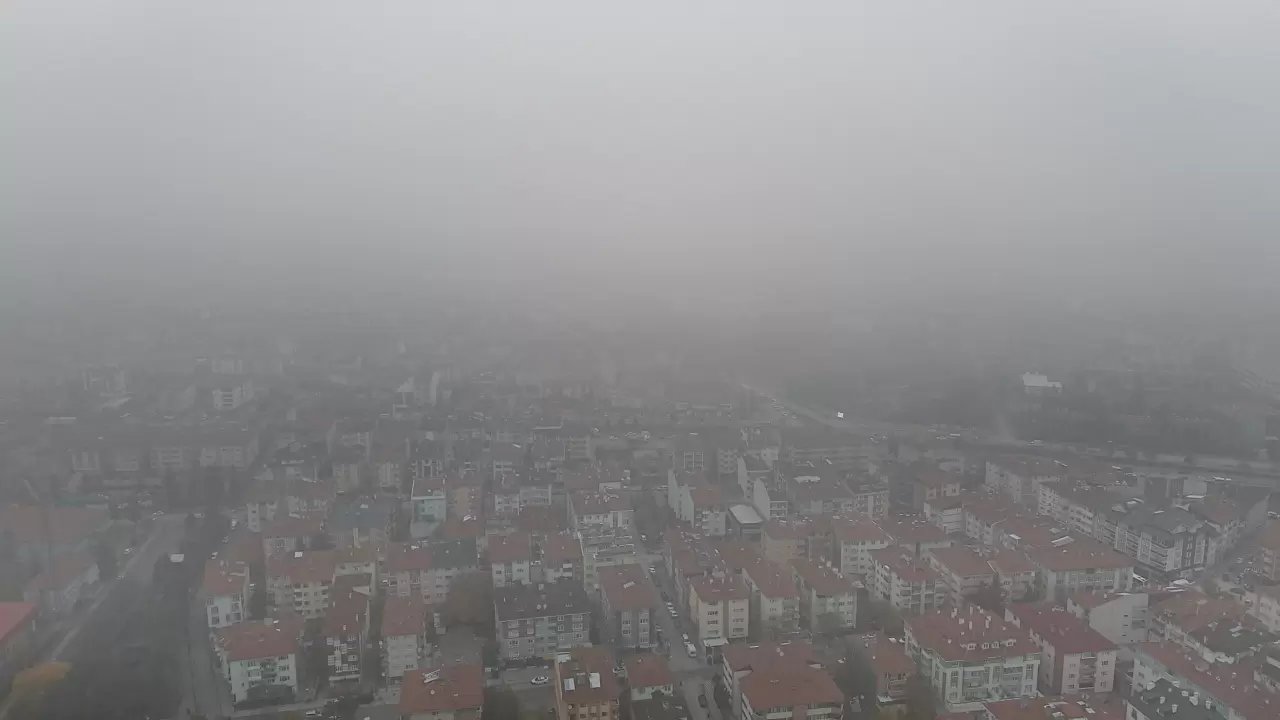 Bolu’da sis etkili oluyor! 2