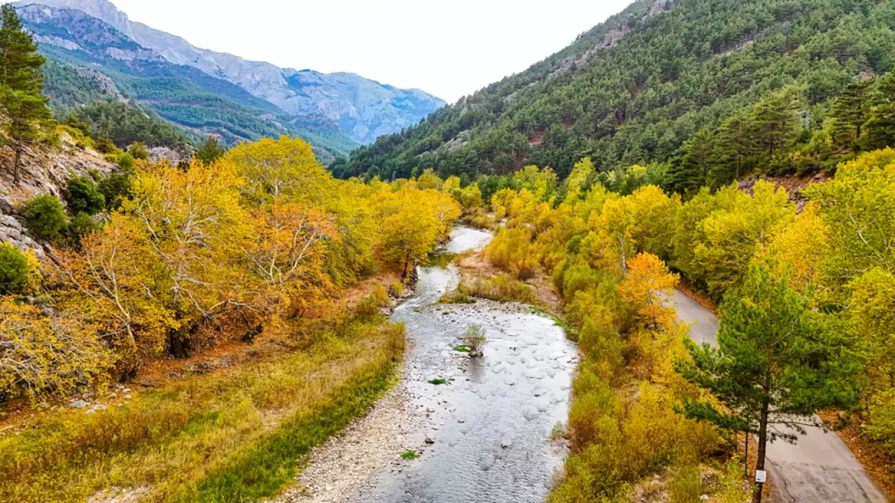 Belemedik Tabiat Parkı sonbaharın renklerine büründü 1