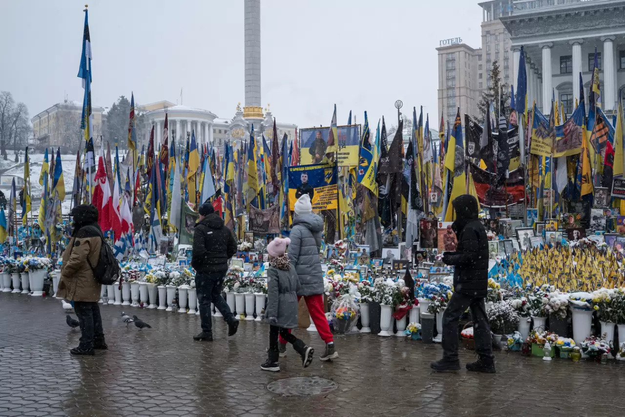 Kiev’e kışın ilk karı düştü: Savaş gölgesinde beyaz örtü 6