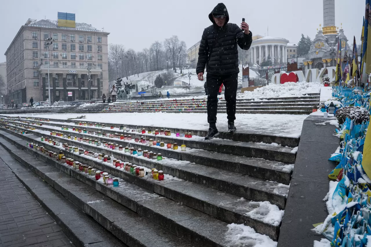 Kiev’e kışın ilk karı düştü: Savaş gölgesinde beyaz örtü 7