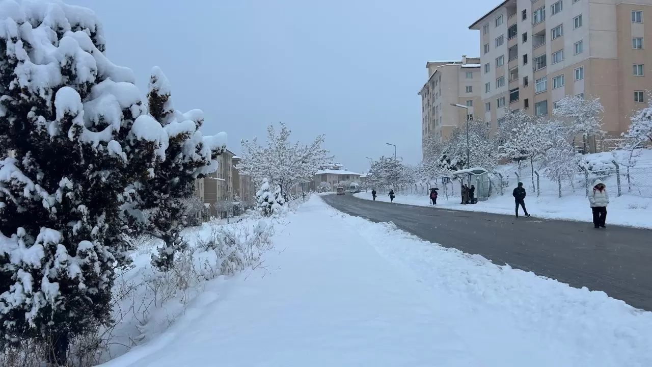 Van’da yoğun kar yağışı: Uçak seferleri rötar yaptı 7