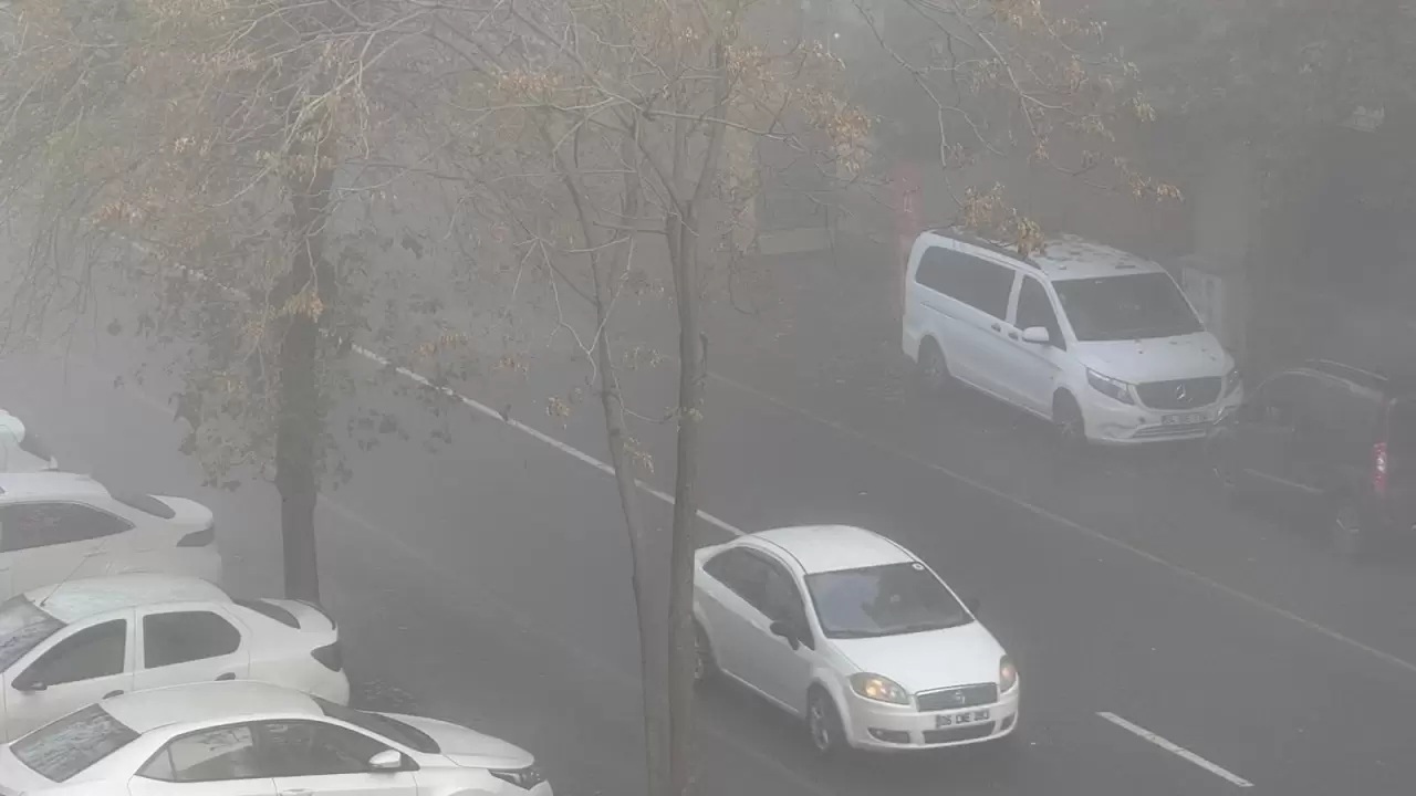 Diyarbakır’da yoğun sis ulaşımı olumsuz etkiledi 1