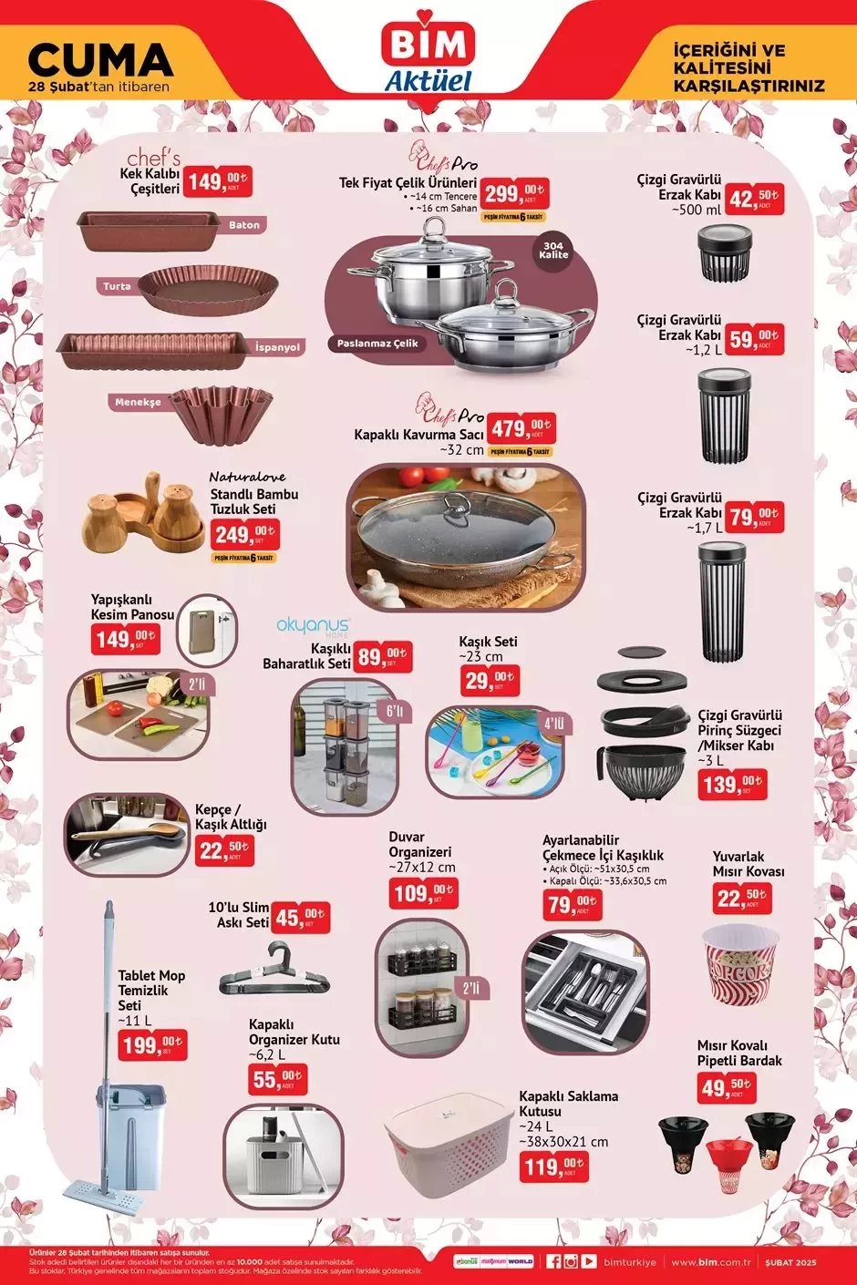 Bim'de Mutfak ve Spor Ürünlerinde Büyük İndirimler! 28 Şubat 2025 Aktüel Ürünler Satışta 5