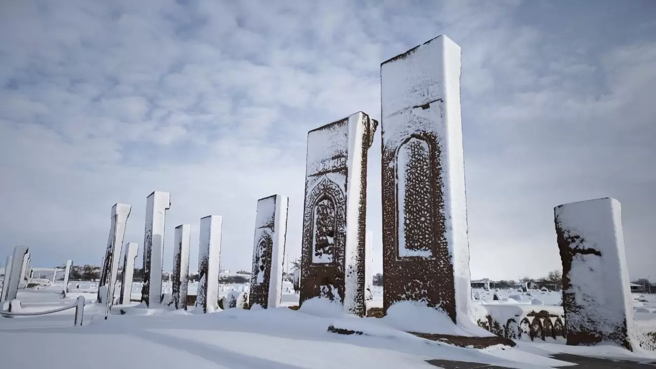 Hizan ve Ahlat’ta kar alarmı: Tarihi eserler ve köyler beyaz örtüyle kaplandı! 6