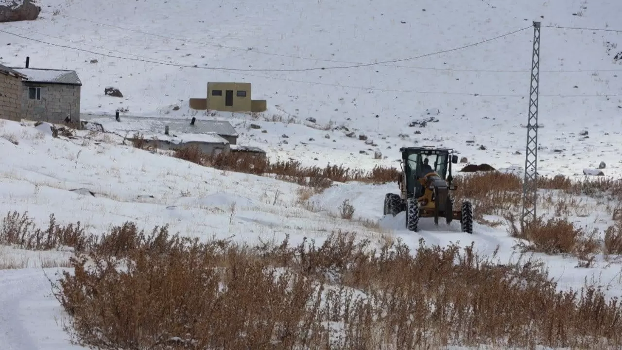 Van beyaza büründü: Kar 1,5 metreyi aştı, hayat durma noktasında 6