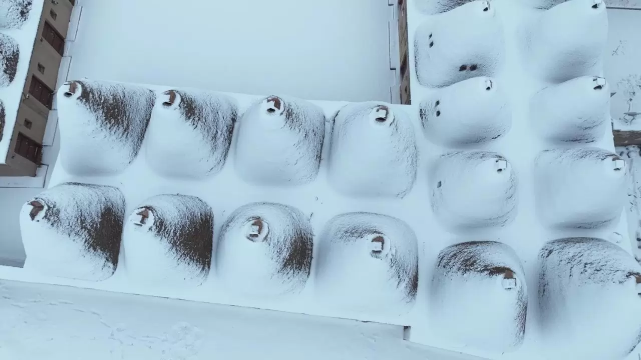 Harran’ın tarihi dokusuna kar rötuşu: İşte o görüntüler 5