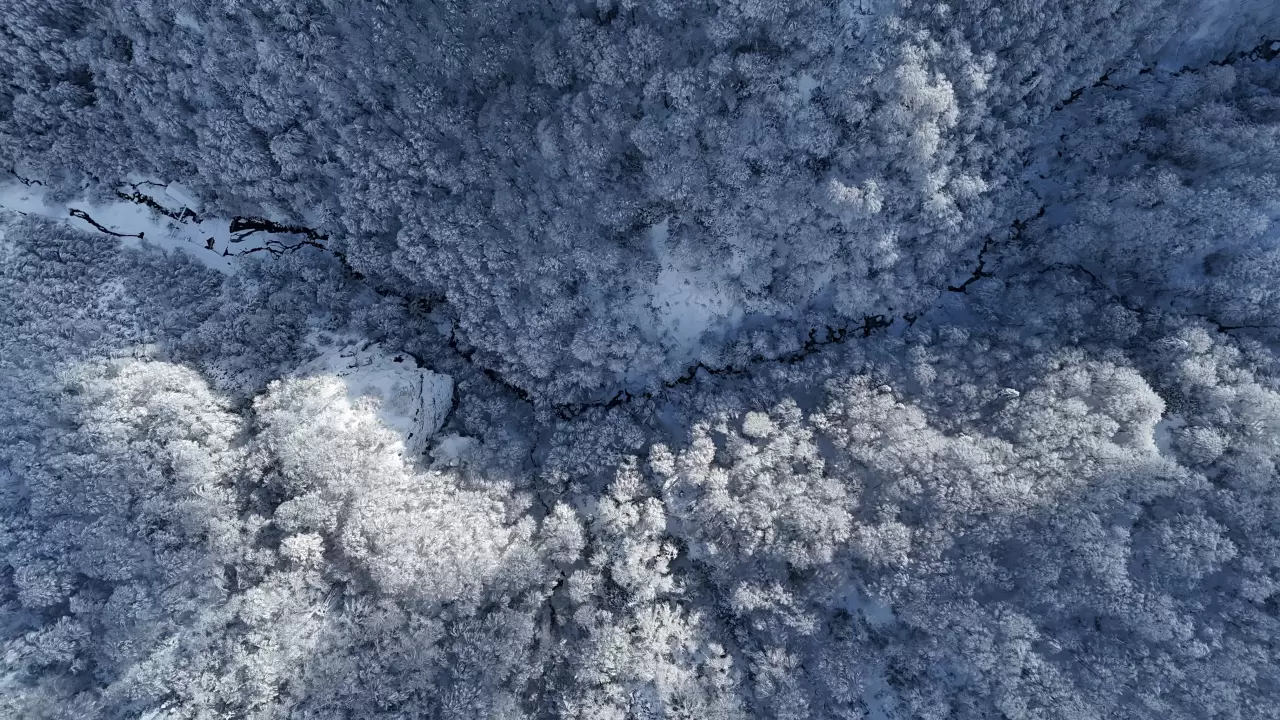 Beyaz, mavi ve yeşil birleşti: Eşsiz manzara mest etti 4