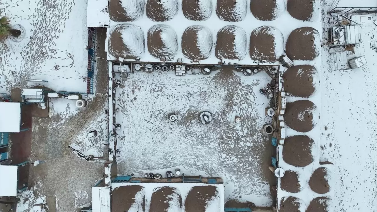 Harran’ın tarihi dokusuna kar rötuşu: İşte o görüntüler 2