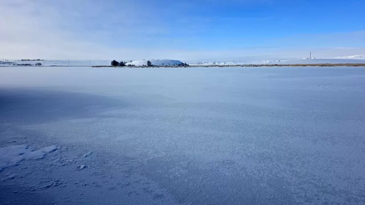 Hafik Gölü beyaza büründü! Sivas’ta kışın en güzel anları havadan görüntülendi 1