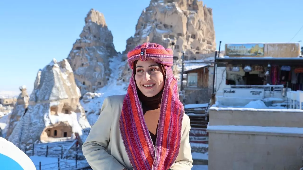 Kapadokya’da kış harikası! Balon turlarıyla görülmesi gereken büyüleyici manzaralar 5