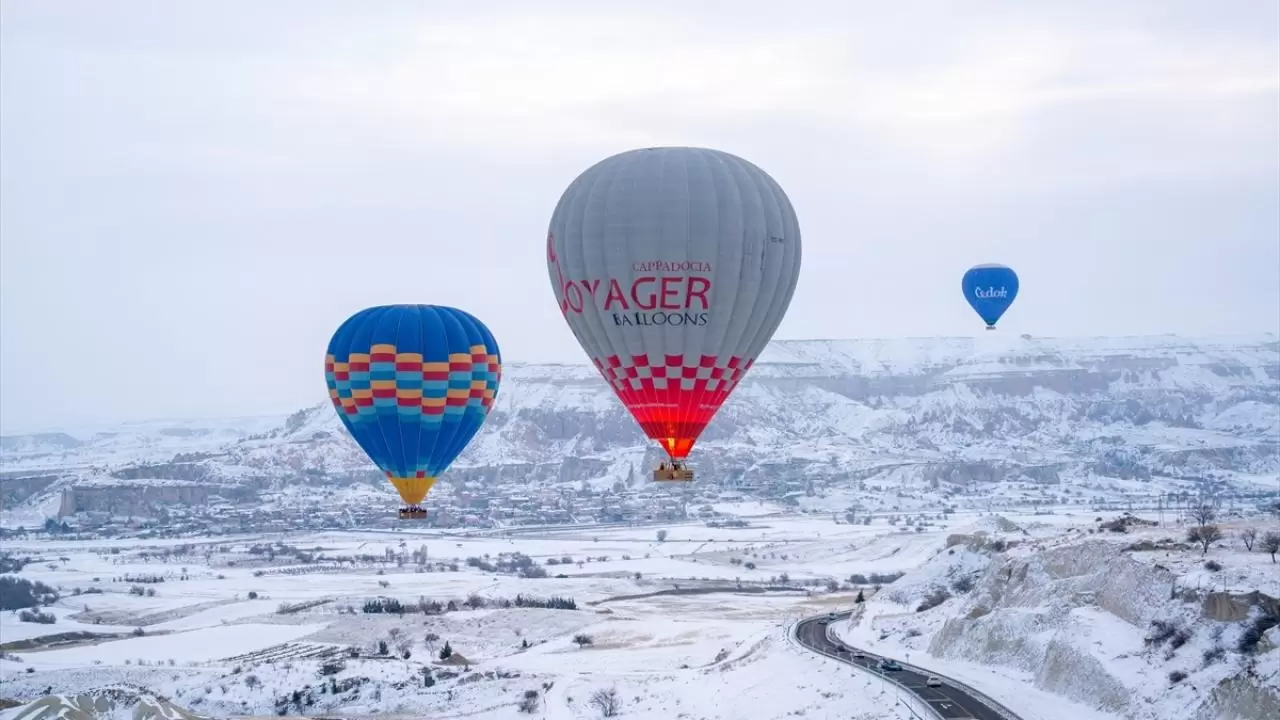 Kapadokya karlar altında da büyüleyici! 5