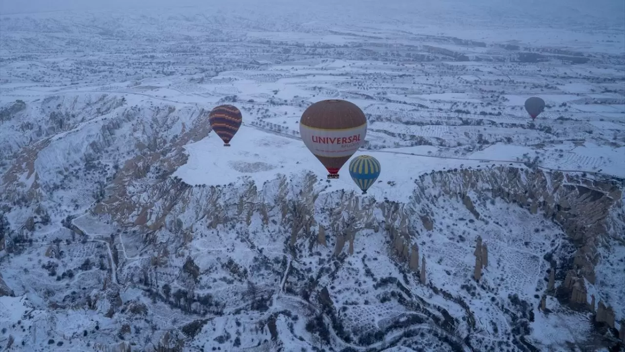 Kapadokya karlar altında da büyüleyici! 12