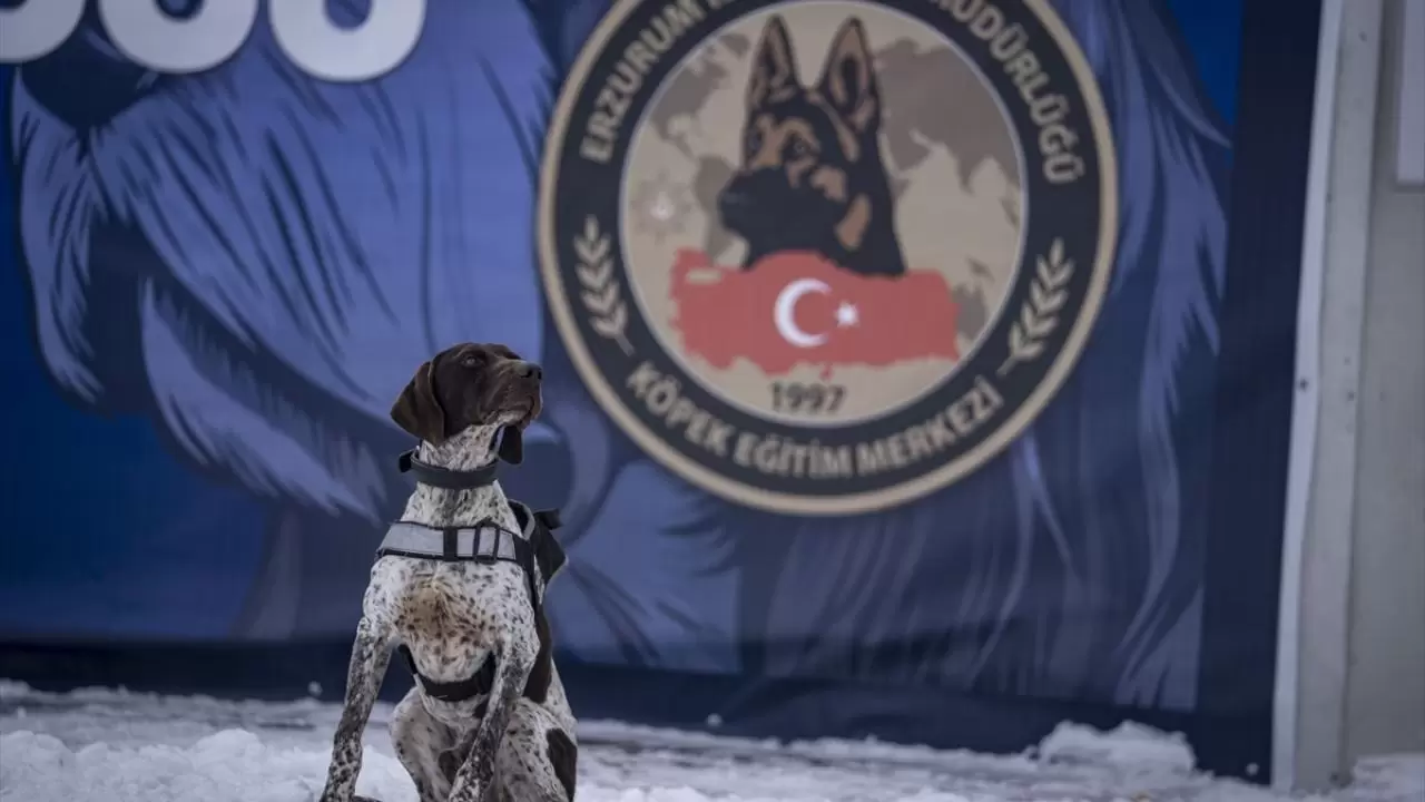 Erzurum'da polis köpekleri için yüksek irtifa eğitim üssü kuruldu 9