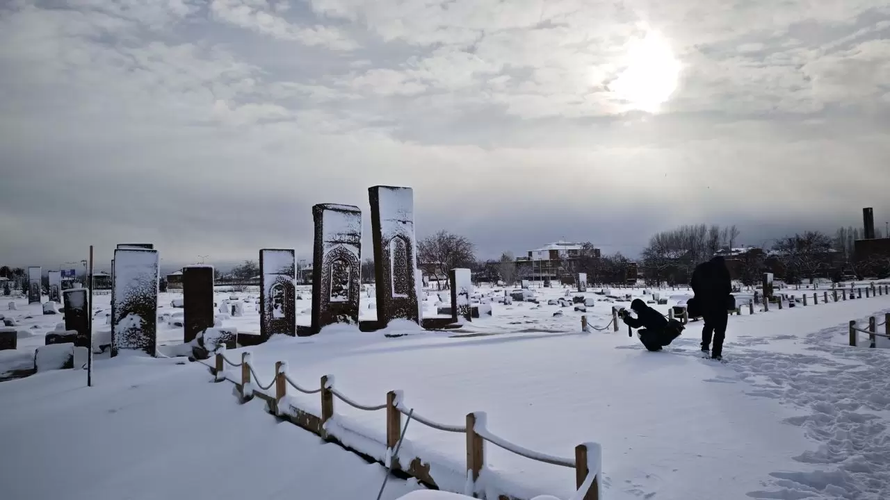 Hizan ve Ahlat’ta kar alarmı: Tarihi eserler ve köyler beyaz örtüyle kaplandı! 3