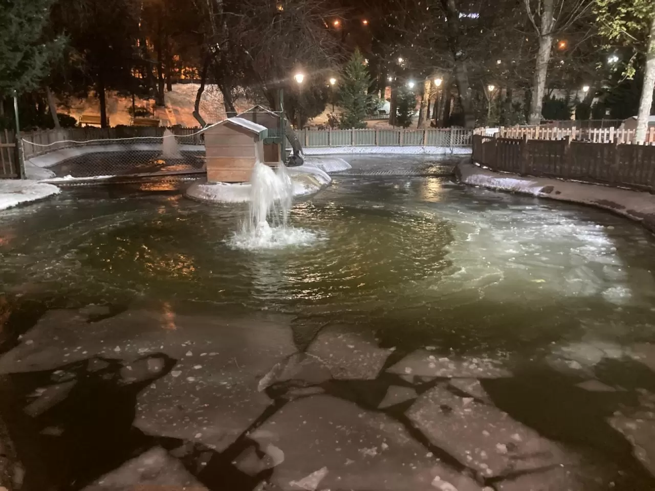 Başkentte ayaz alarmı: Termometreler eksi 11’i gördü, Kuğulu Park dondu 5