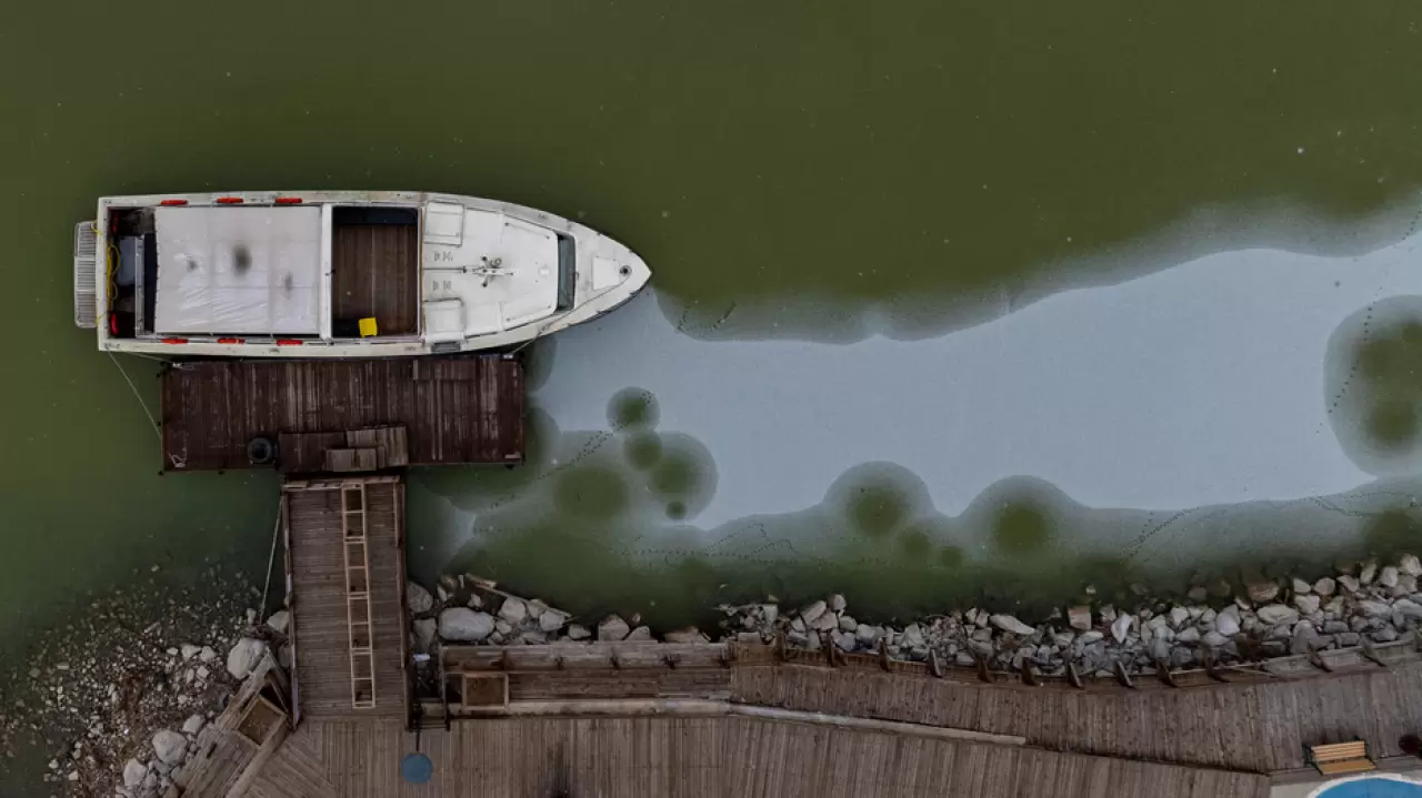 Ankara’da Mogan Gölü dondu 27