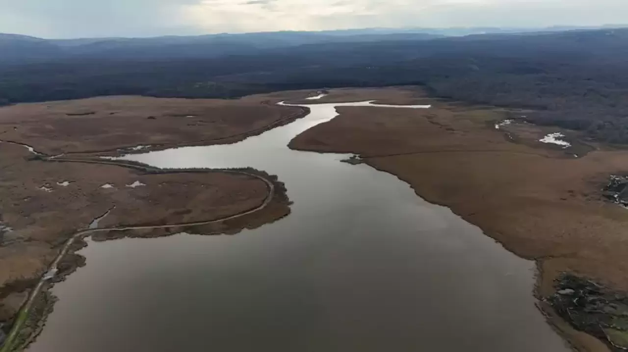 Mert Gölü denizle buluştu 3