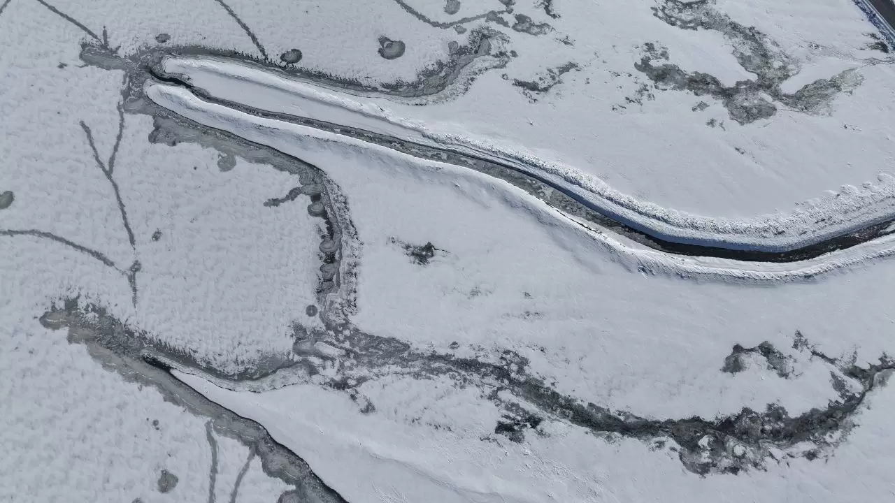 Hasırından çeyiz yapılan Ladik Gölü, kar yağışıyla yeniden doğuyor 6