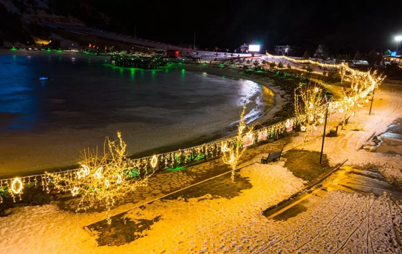 Ergan Dağı'nda dikkat çeken görüntü! Kayak merkezi ramazana özel hazırlandı 2