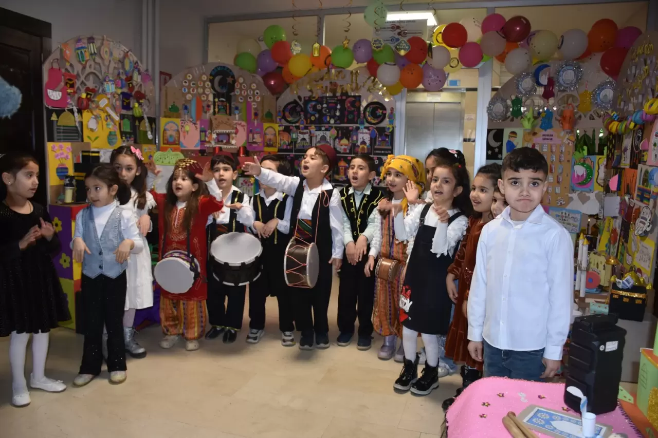 Gaziantep'te anasınıfı öğrencilerinden 'Hoş Geldin Ramazan' etkinliği 1