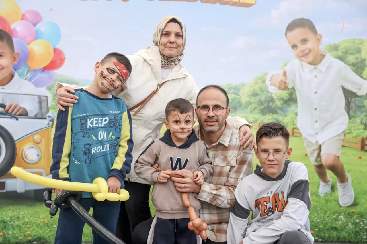 Konya'da 5 yaşındaki Ali Hamza için gökyüzüne anlamlı balon havalandı 3