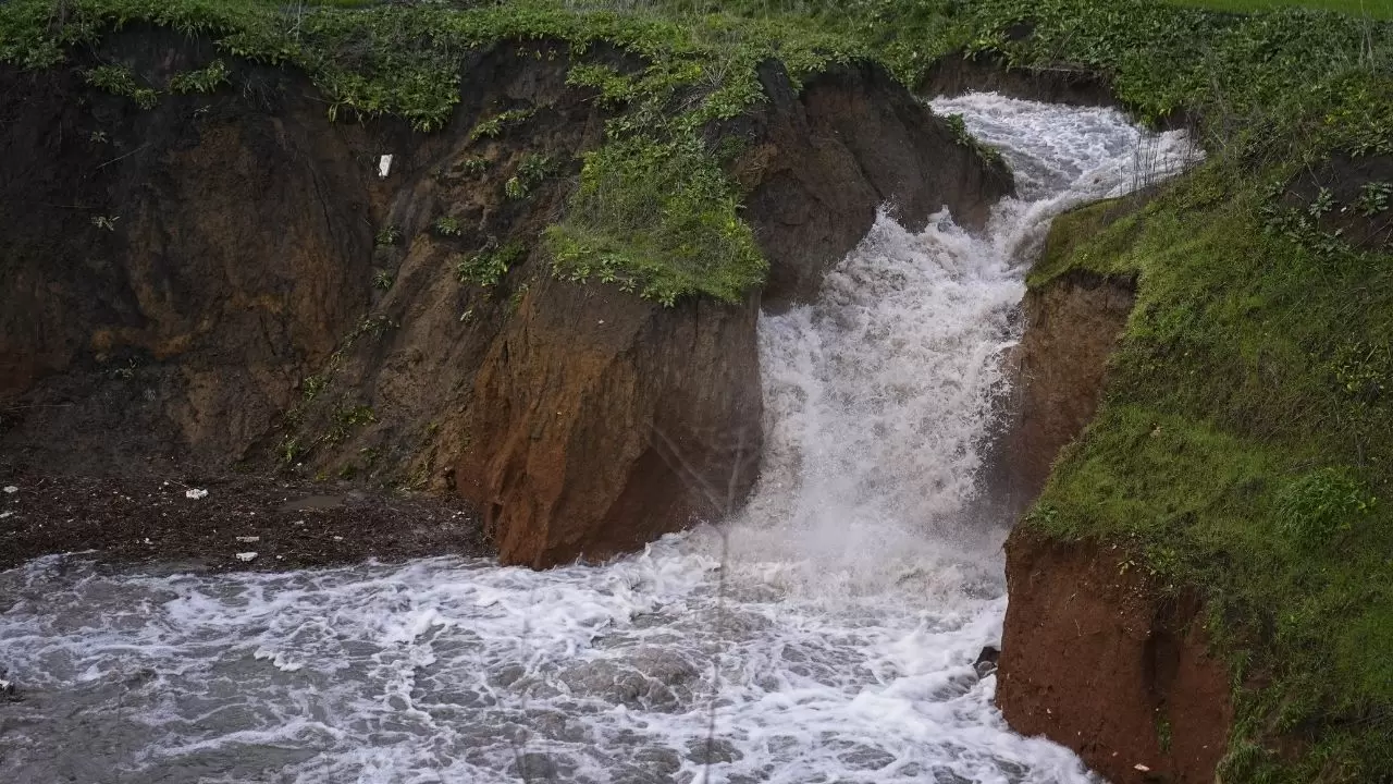 Tarlalar sular altında kaldı, çiftçi bayram etti! 11