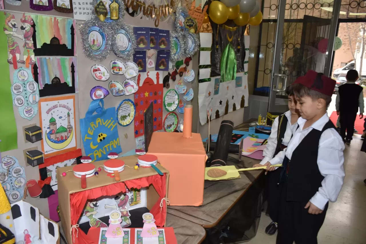Gaziantep'te anasınıfı öğrencilerinden 'Hoş Geldin Ramazan' etkinliği 4