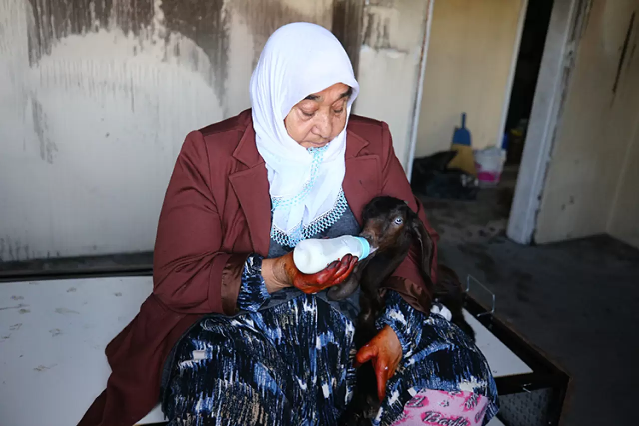 Şehit annesi alevlerin ortasında feryat etti “Oğlaklarımı kurtarın” çığlığına itfaiye koştu 1