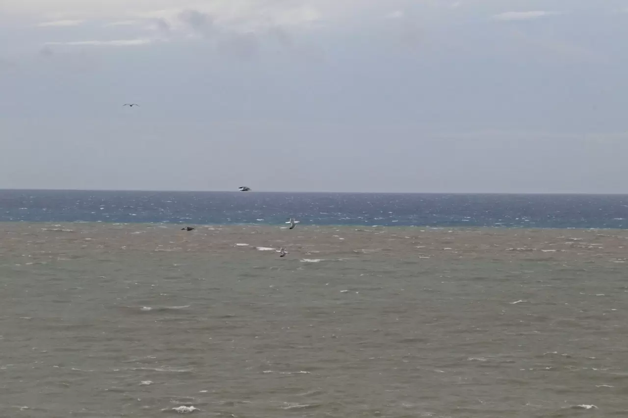 Düden şelalesi tersine çağladı, deniz kahverengiye döndü 2