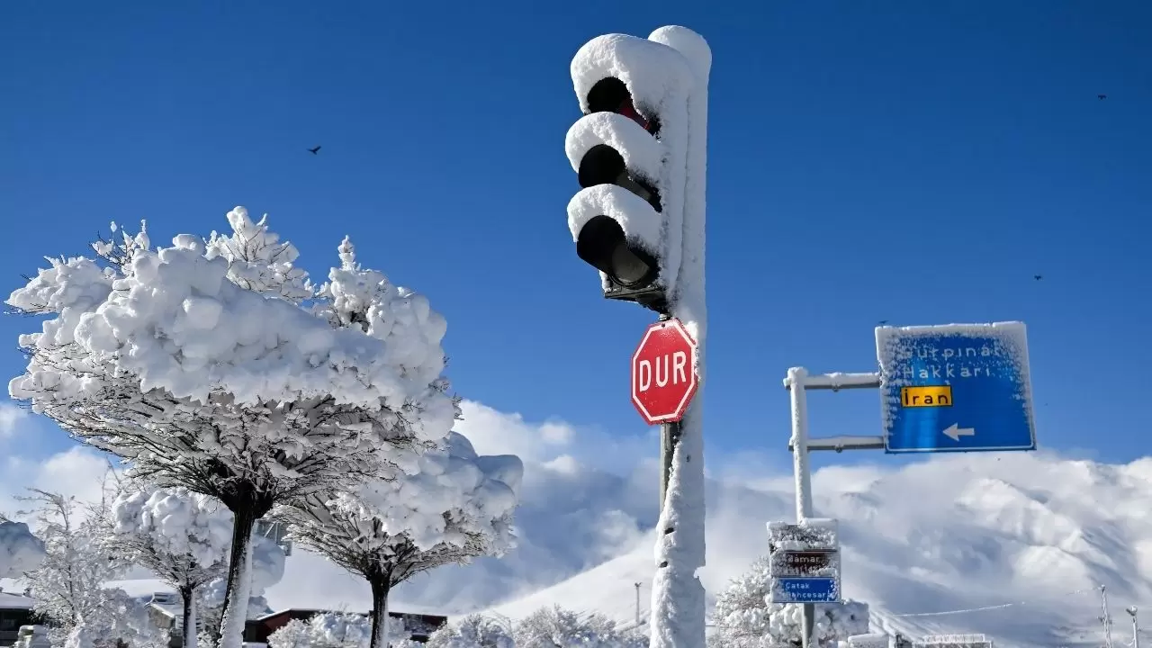 Van Edremit'te kar yağışı etkili oldu 6
