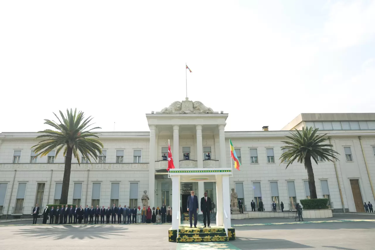 Cumhurbaşkanı Erdoğan, Etiyopya'da resmi törenle karşılandı 3