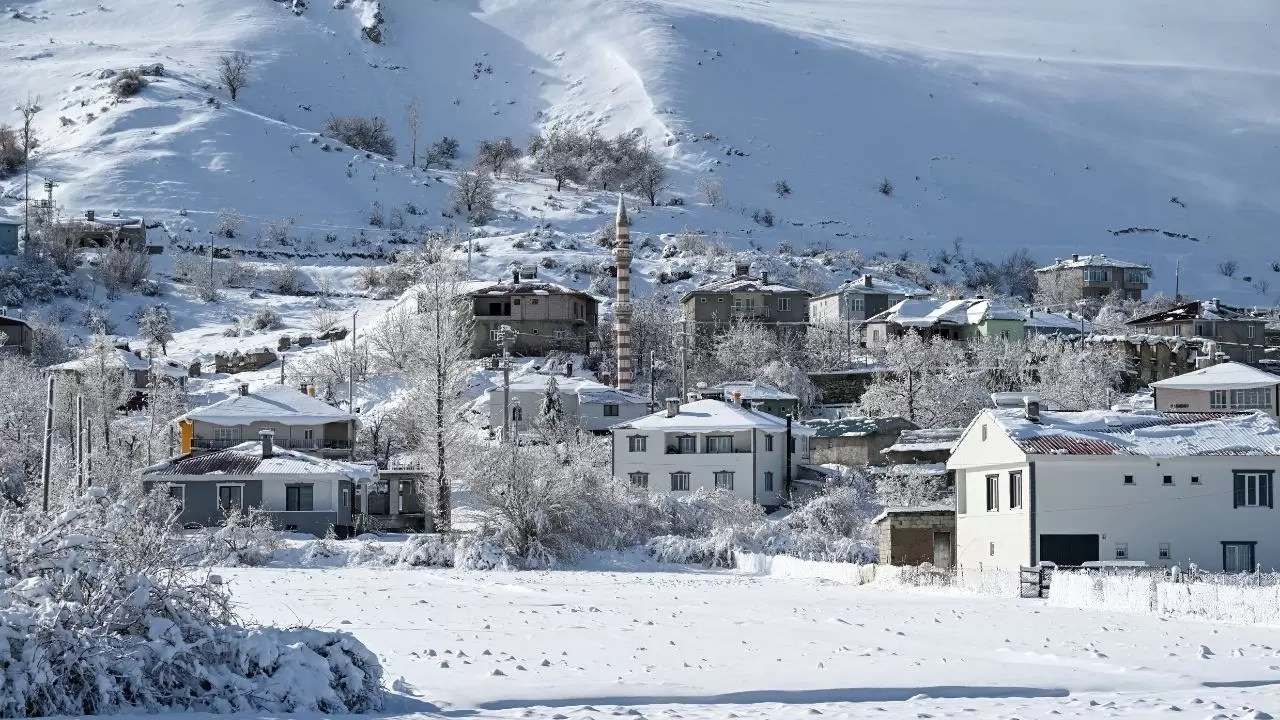 Van Edremit'te kar yağışı etkili oldu 8