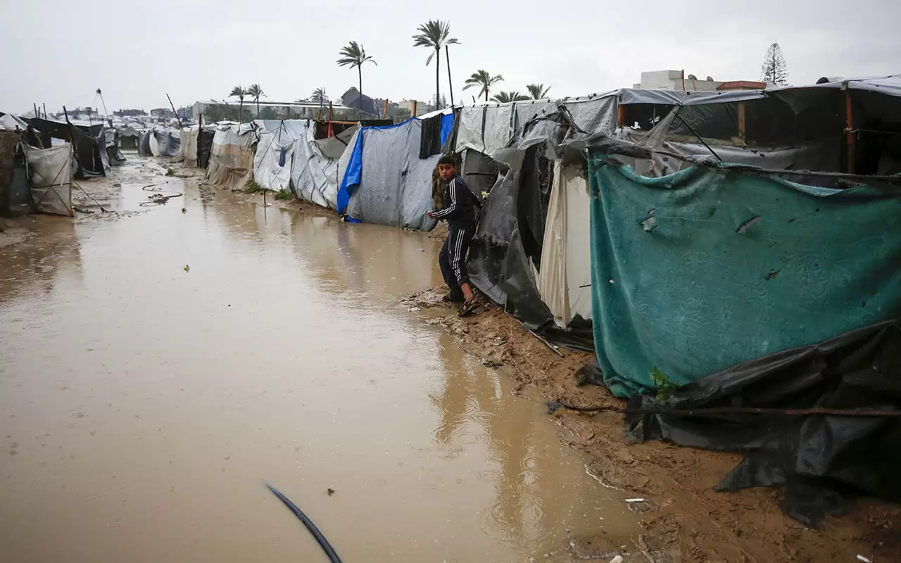 Filistinlileri bu kez sel vurdu! Gazze'de yürek sızlatan görüntüler... 2