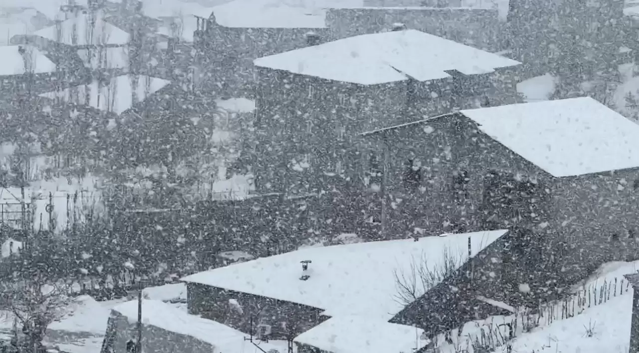 Yüksekova'ya kış geri geldi: Kar kalınlığı 20 santimi aştı 5