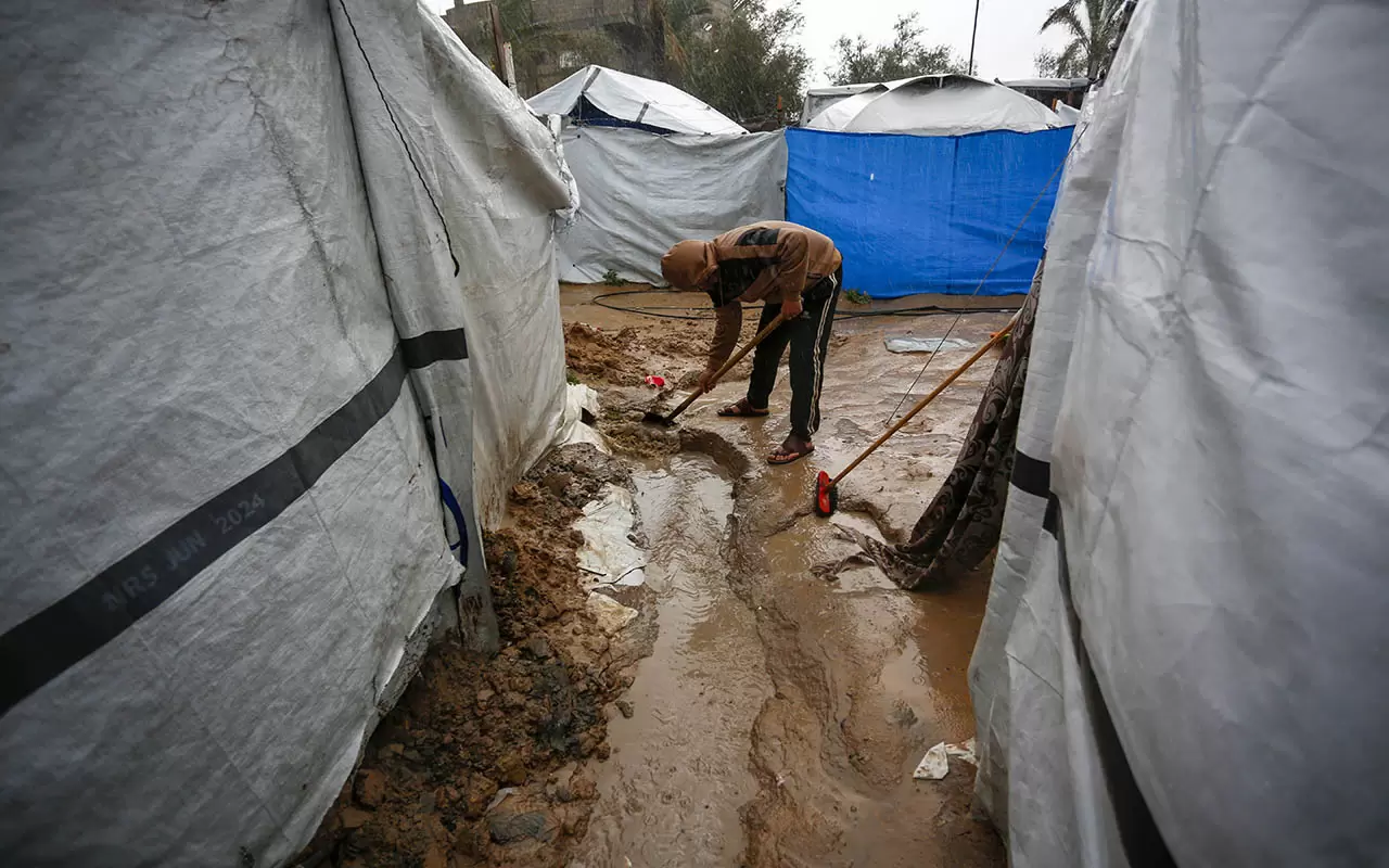 Filistinlileri bu kez sel vurdu! Gazze'de yürek sızlatan görüntüler... 9