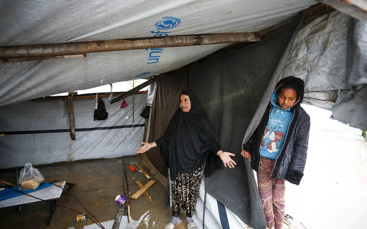 Filistinlileri bu kez sel vurdu! Gazze'de yürek sızlatan görüntüler... 19