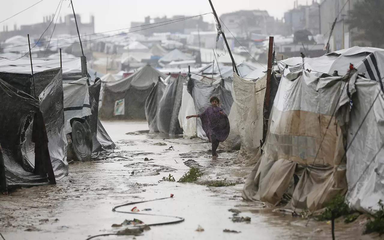 Filistinlileri bu kez sel vurdu! Gazze'de yürek sızlatan görüntüler... 4