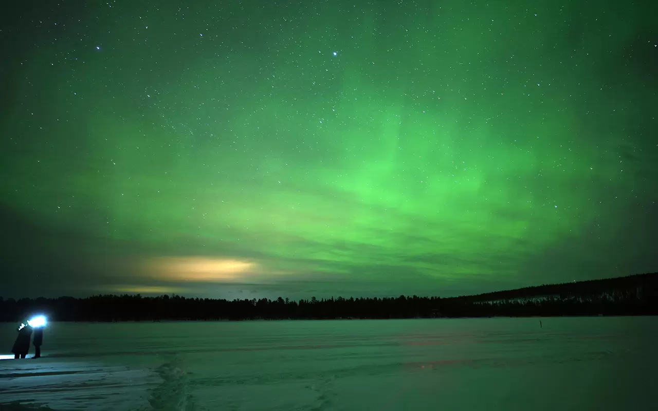 Kuzey ışıklarının Finlandiya'daki görüntüsü mest etti 3