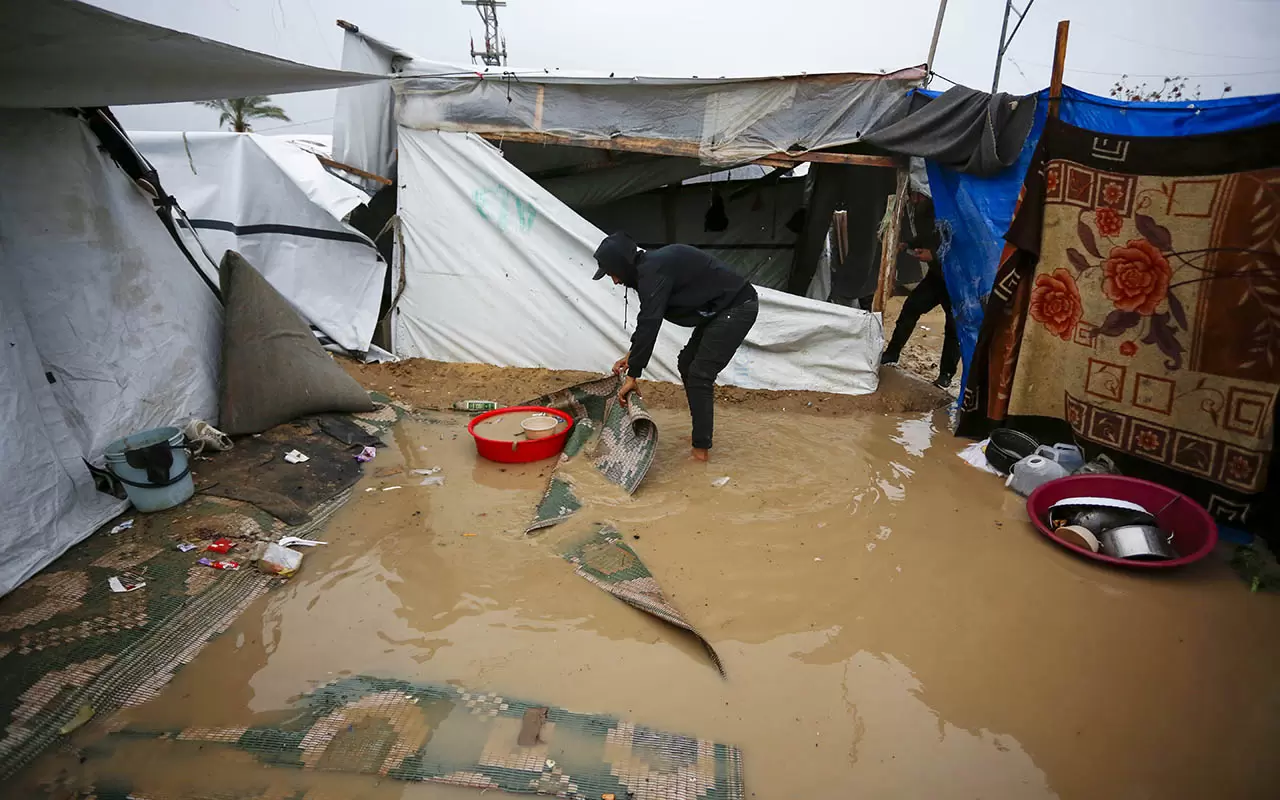 Filistinlileri bu kez sel vurdu! Gazze'de yürek sızlatan görüntüler... 20