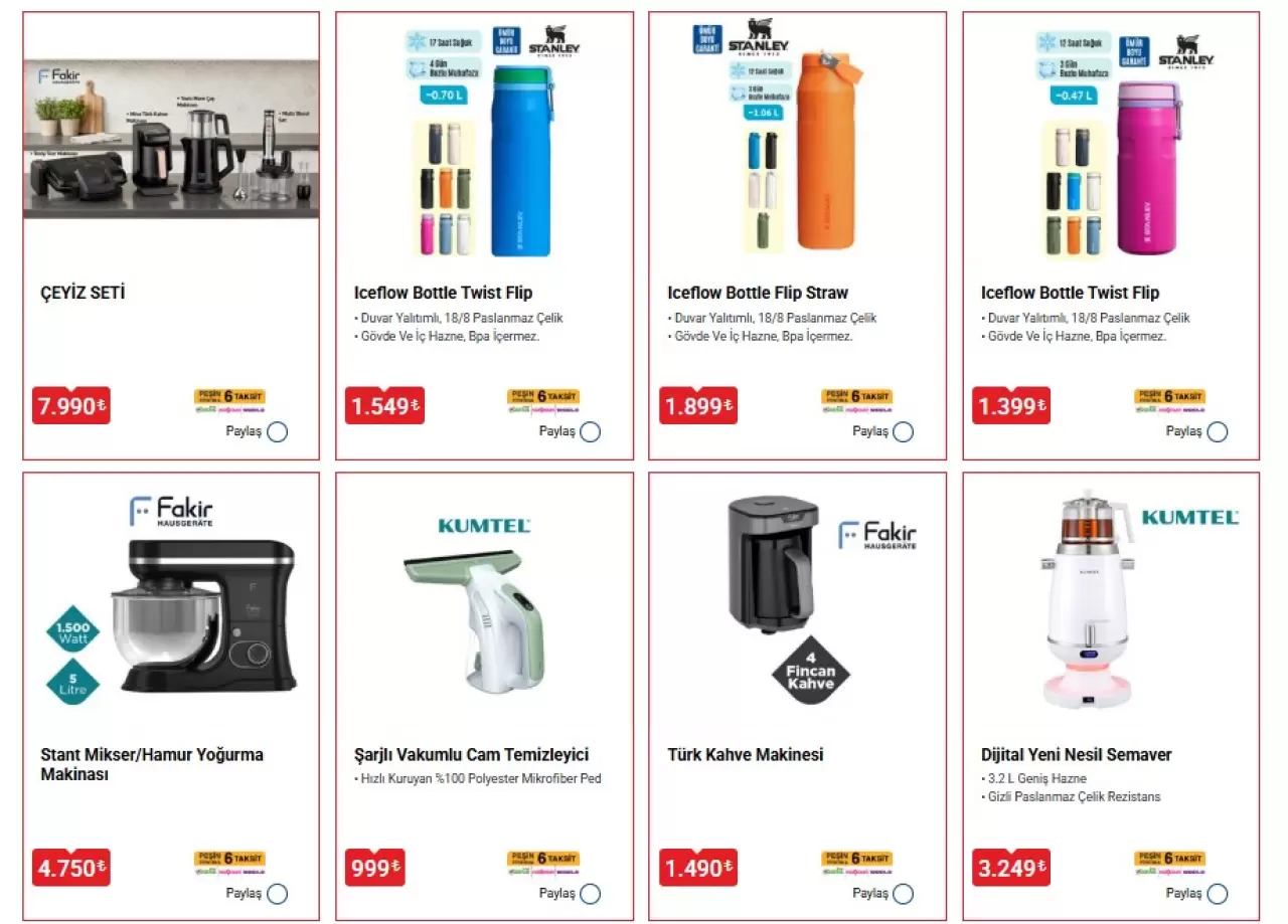 Yarı fiyatına çeyiz dizdiren liste: 27 Mart 2026 BİM aktüel ürünlerde bu hafta neler var? 3