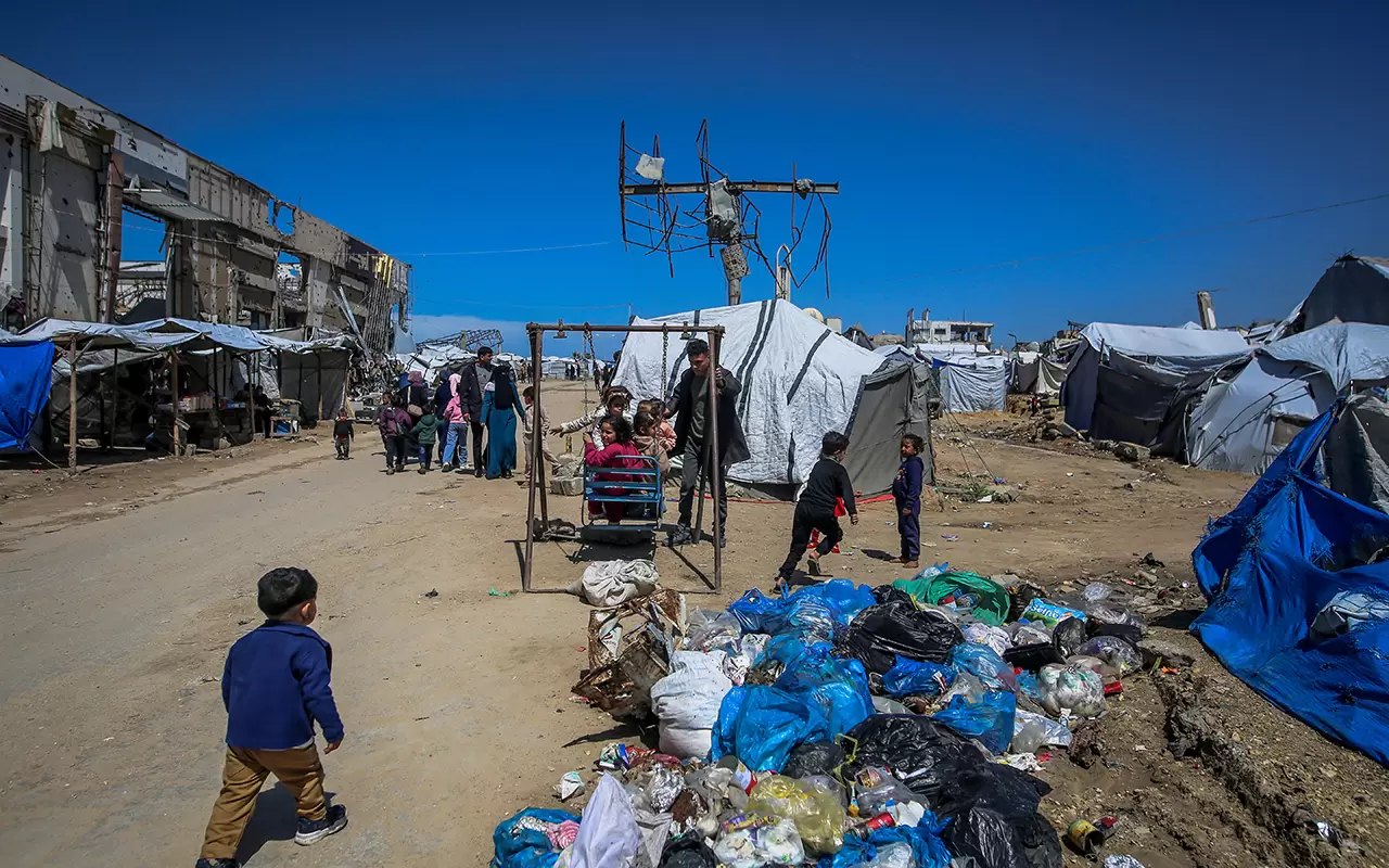 Gazze'de enkazın gölgesindeki "bayram" 6
