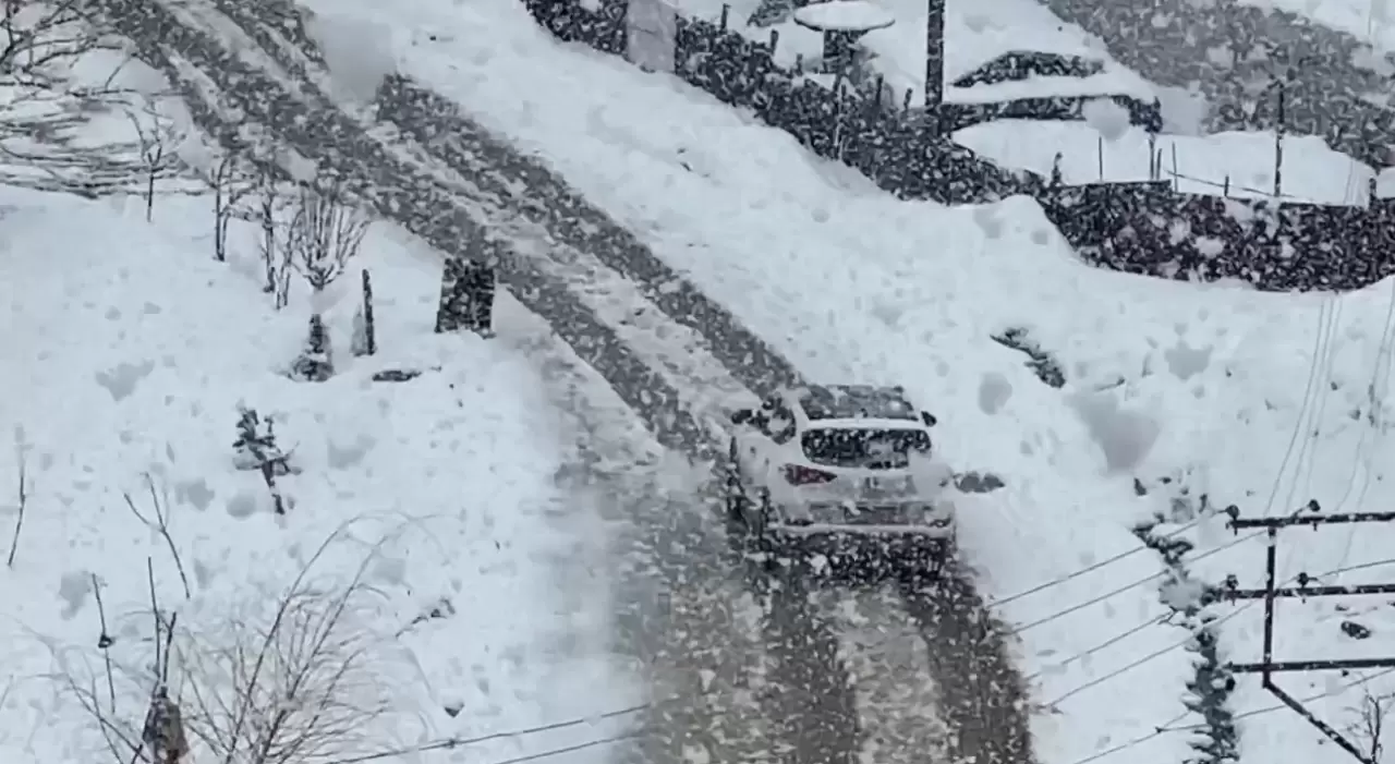 Yüksekova'ya kış geri geldi: Kar kalınlığı 20 santimi aştı 2