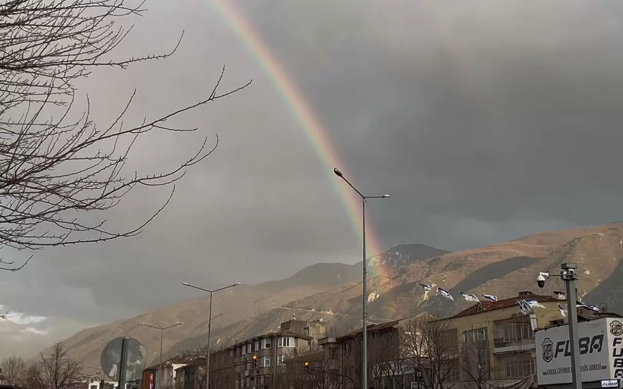 Bursa'da oluşan gökkuşağı mest etti 8